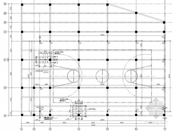 篮球馆图集资料下载-[深圳]门式刚架篮球馆结构施工图(含建施)