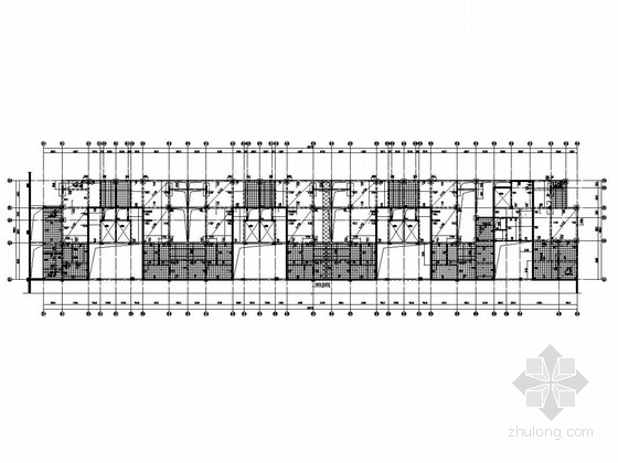 11框剪结构住宅楼建筑图资料下载-五层框剪结构住宅楼梁板图