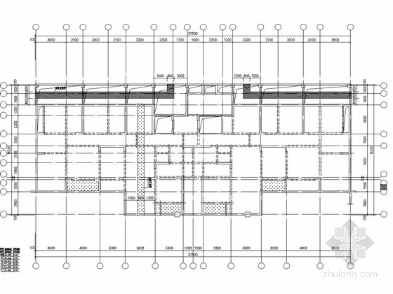 [河南]15层剪力墙结构住宅楼结构图（平板式筏基）-一层板平法施工图 