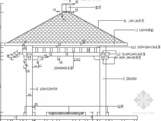 [甘肃]绿色工厂休闲环境设计施工图-施工详图