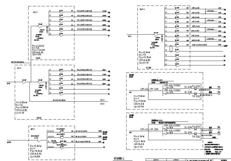 [上海]东华大学松江校区体育中心全套电气施工图-电气系统图3