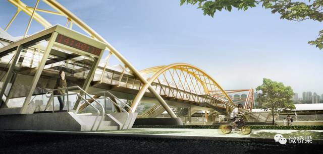 40米人行拱桥资料下载-罩棚是设计败笔？来看看里约热内卢交通站的人行天桥