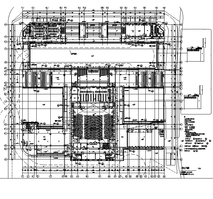 [深圳]六层框剪结构新建中学建筑施工图（含结构专业）-多层新中式风格塔式住宅建筑平面图