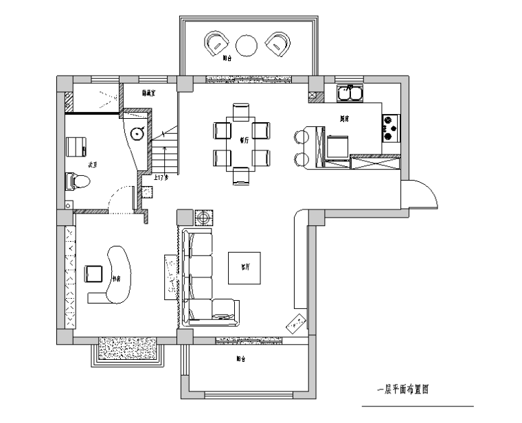 住宅施工图带效果图资料下载-[江苏]180平米复式精简后现代主义住宅设计施工图（附效果图）