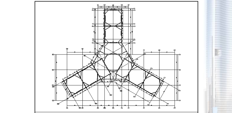 [武汉绿地中心项目]主塔楼F1-F120层钢结构焊接专项方案-钢板剪力墙水平支撑平面布置图