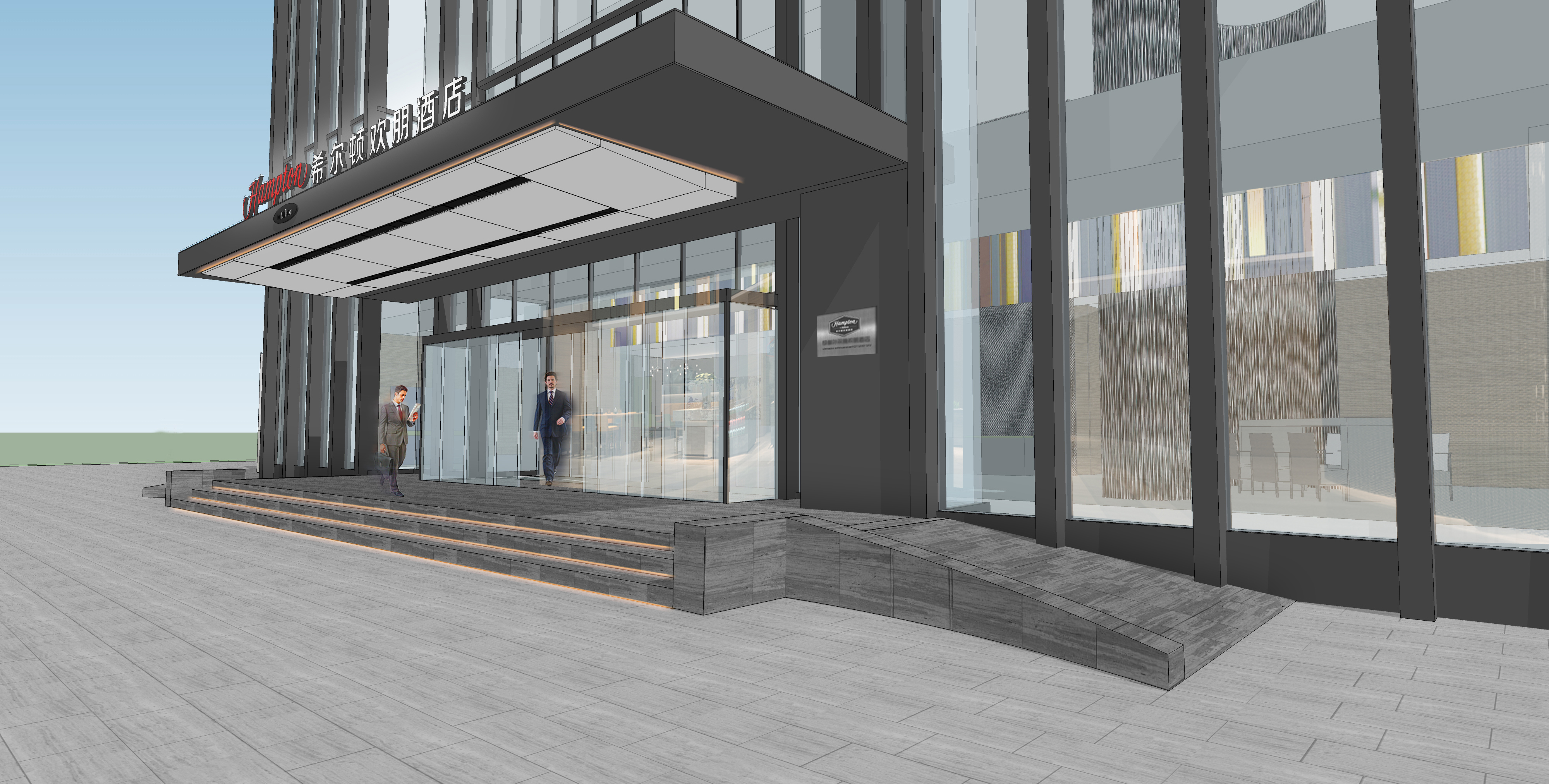 酒店入口效果图 (2)