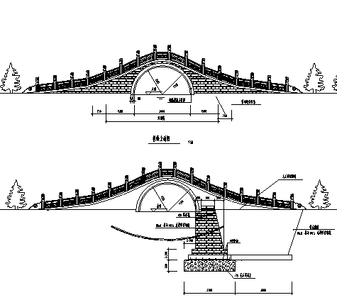 [合集]百套古建筑施工图（含仿古建筑）-古典石桥
