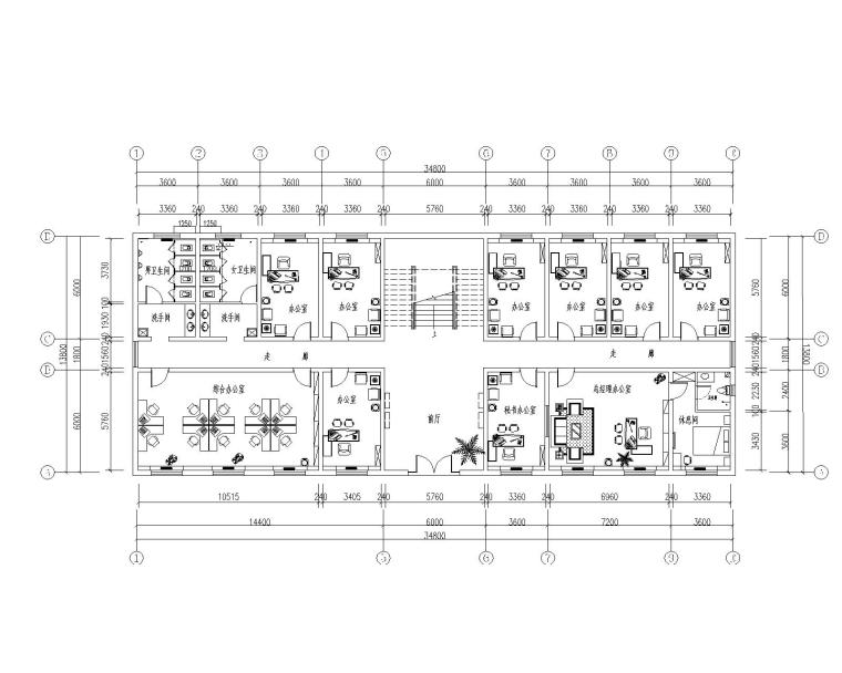 大楼图纸模型资料下载-办公大楼设计CAD施工图+模型
