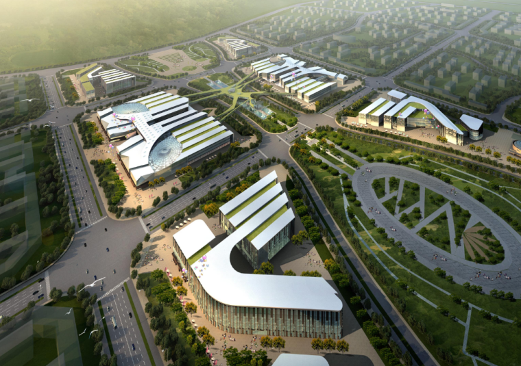 沿河商业区平面资料下载-[上海]庙镇核心商业区建筑群方案设计