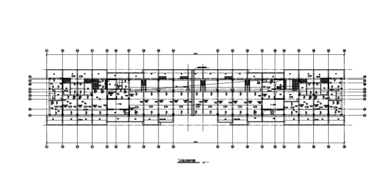 [海南]5栋框架/框剪结构公寓式酒店结构施工图（CAD、41张）-3号楼结构平面图