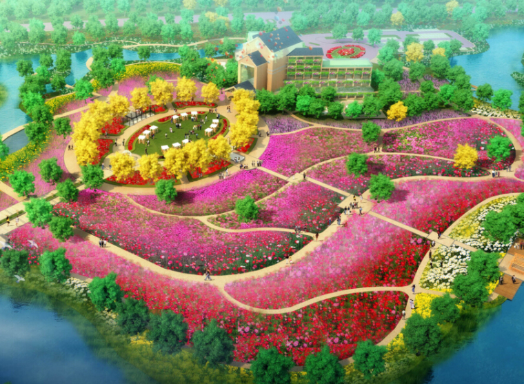 红色特色小镇概念性规划资料下载-[江苏]常州玫瑰主题园概念规划设计（室外婚礼、浪漫）