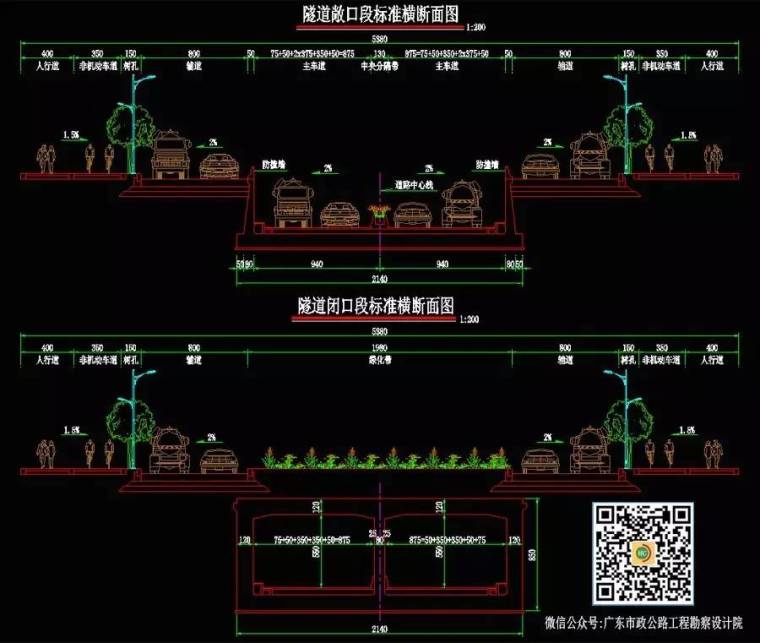 市政道路节点交叉口跨线桥与下穿隧道的设计方案图_7