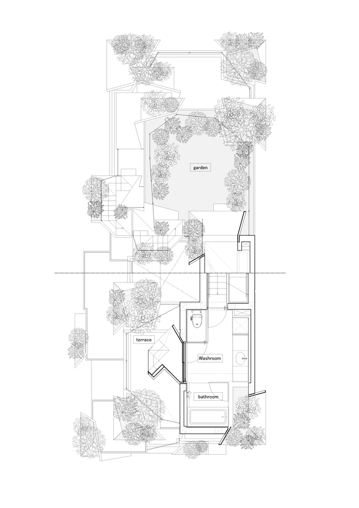 日本丰岛区住宅和画廊综合建筑平面图 (18)