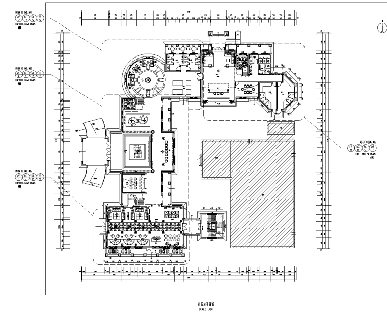 施工图图框CAD资料下载-[江苏]南通华强城售楼处施工图