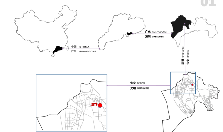 [广东]秋硕小学建筑设计方案文本-区位分析