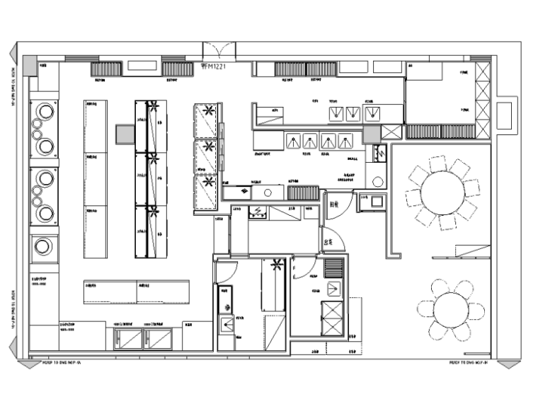 装修设计效果图厨房资料下载-新中式风格经典客家餐厅菜馆空间装修设计施工图（附效果图）