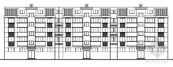 高层商住楼建筑方案图资料下载-某四层商住楼建筑方案图