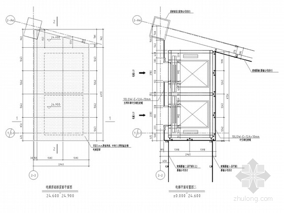 观光电梯节点图资料下载-观光电梯钢框架结构施工图(含幕墙结构)