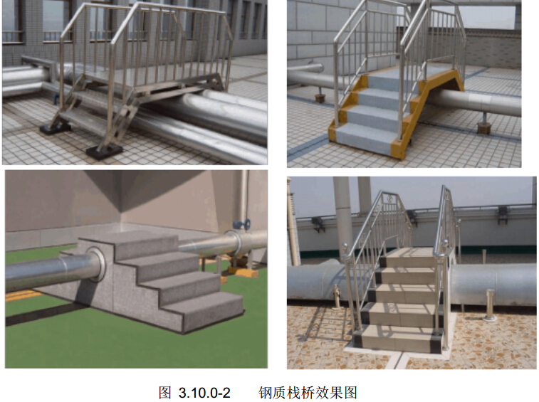 知名企业编制工程施工质量标准化做法（198页，图文丰富）-钢质栈桥效果图.jpg