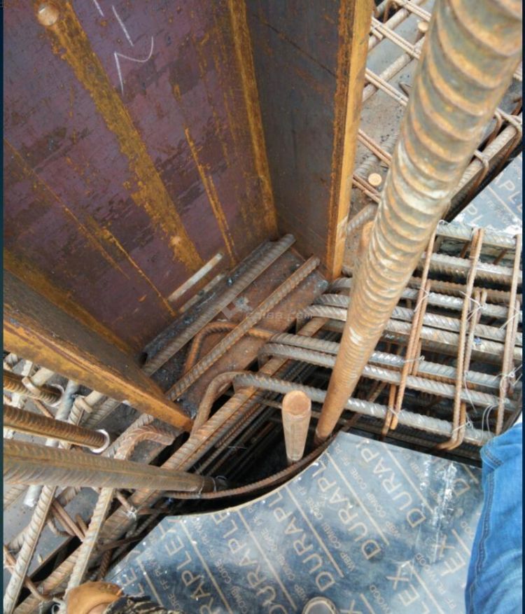 型钢混凝土结构梁柱资料下载-型钢混凝土结构梁柱箍筋、拉钩这样处理对吗