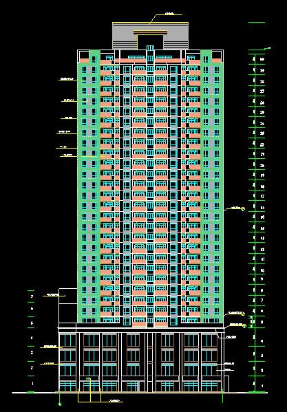 32层高层住宅建筑