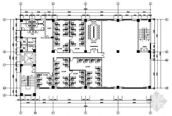 迪士尼公司办公楼资料下载-某公司办公楼装修图