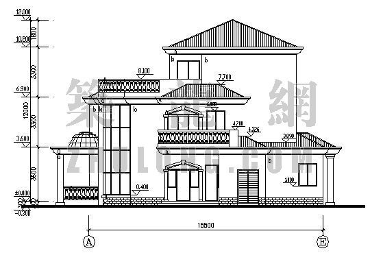 某别墅建筑设计图-2