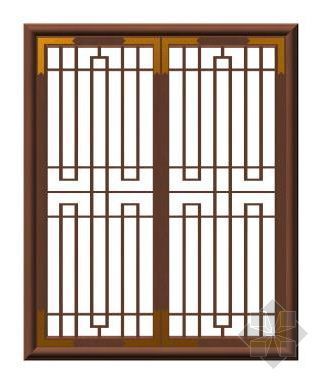 建筑窗贴图资料下载-木质中式古窗