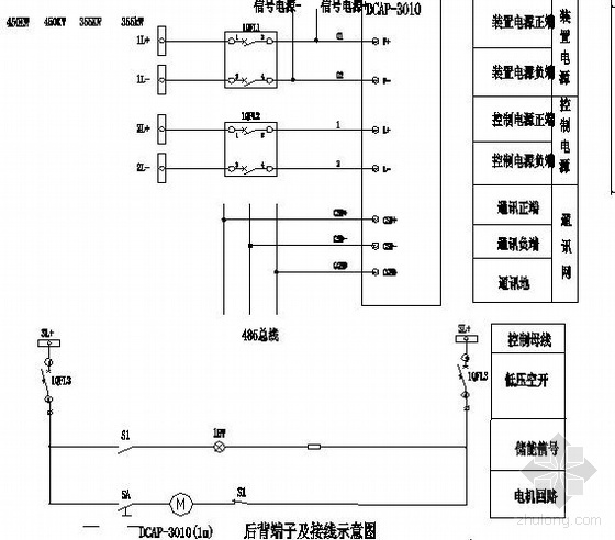 电机启动控制原理资料下载-高压电机软启动柜控制原理图