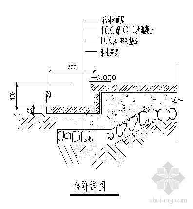 台阶构造详图资料下载-台阶详图