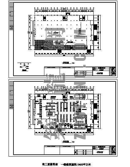 某超市装修布局平面图资料下载-新昌超市建筑平面布置图