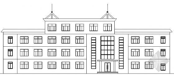 四层半欧式别墅建筑图资料下载-某四层小学校建筑图
