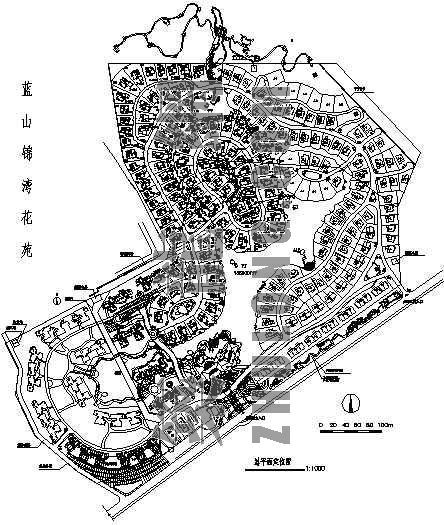 北京博物馆总平面图资料下载-某别墅小区总平面图