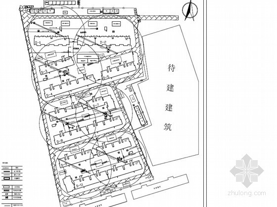 [北京]剪力墙结构住宅小区工程施工组织设计(139页 PDF格式 长城杯工程)-平面布置图 