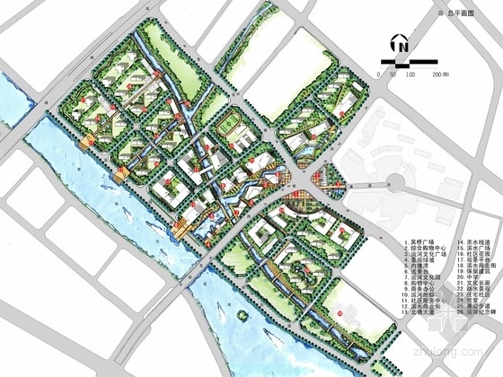 城市设计中心轴资料下载-[江苏]城市中心广场地块详细城市设计方案
