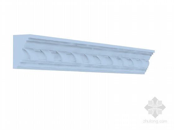 装饰角线CAD资料下载-花纹角线3D模型下载