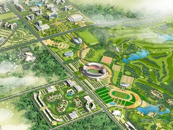 城乡规划城市规划资料下载-[新疆]克拉玛依新区城市规划及单体建筑设计方案（知名设计院）