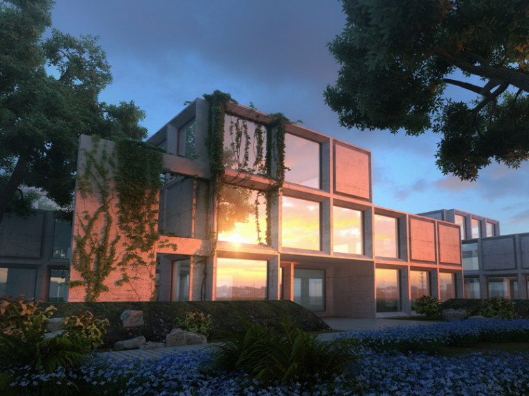 3d模型古建筑下载资料下载-别墅建筑3D模型下载