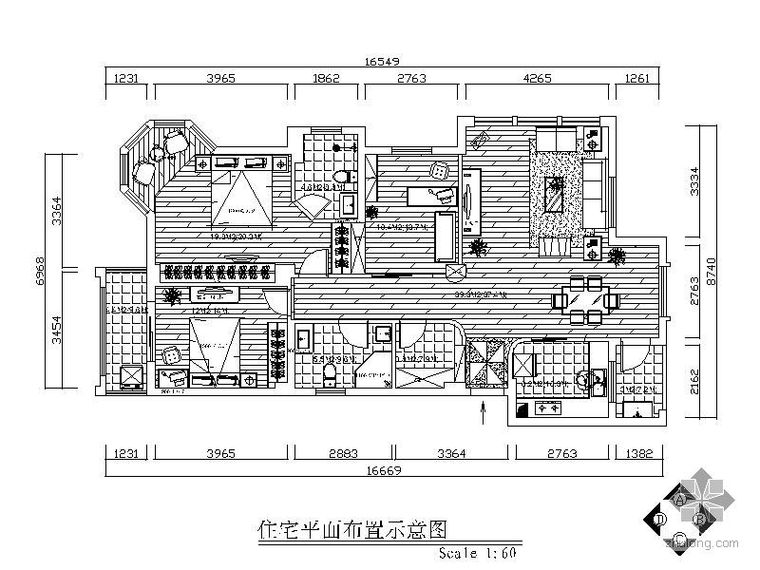 保加利亚简约一居资料下载-现代简约三居装修（含效果）