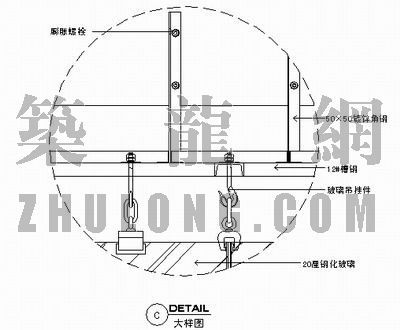 铝格栅幕墙详图资料下载-幕墙详图007