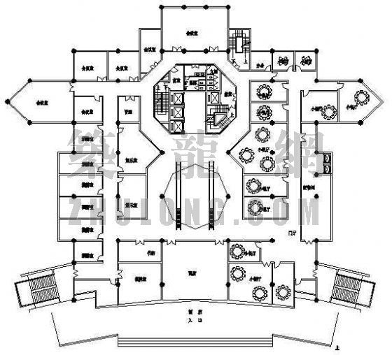 展馆平面设计CAD资料下载-某酒店平面设计方案