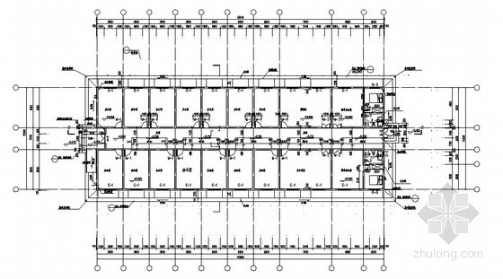 [怀化]某电力公司综合楼3号楼建筑施工图-平面 