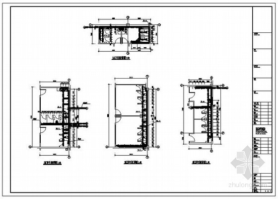 某4S店给排水图纸-卫生间详图 