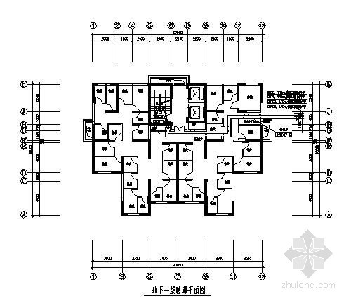 热交换站设计图纸资料下载-某小区地暖分户计量系统施工设计图纸