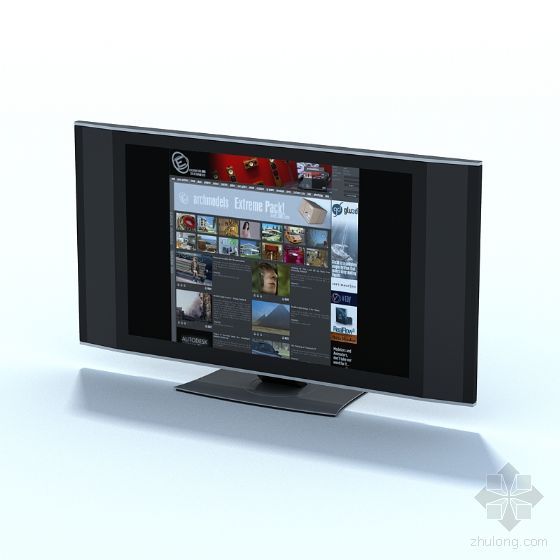 液晶电视3d模型资料下载-液晶电视02