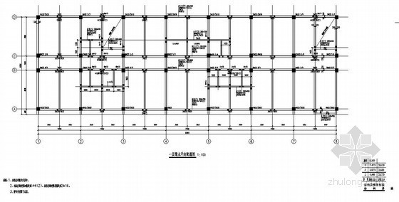 五层办公楼钢结构设计图纸资料下载-某2层办公楼结构设计图