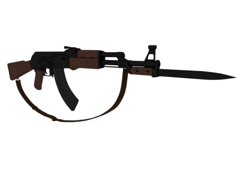 枪煞资料下载-自动步枪3D模型下载