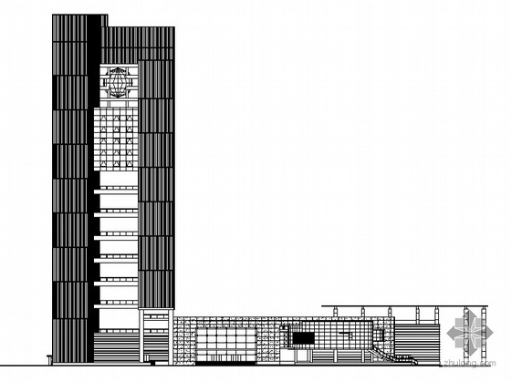 6层科研楼资料下载-[湖北省]某二十六层公司办公科研综合楼建筑施工套图（含人防及审查意见）