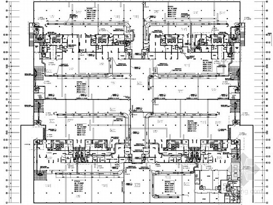 [江西]大型商办楼防空地下室通风及防排烟系统设计施工图（含人防设计）-战时平面图 