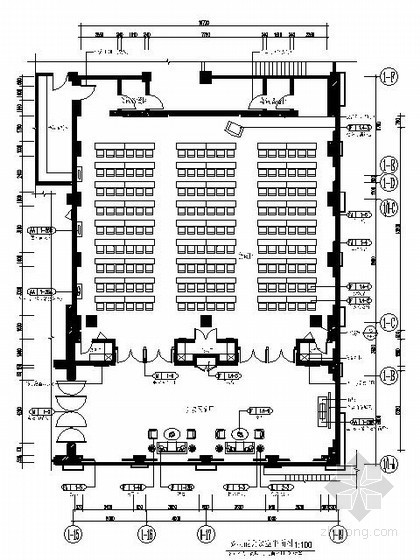 多功能会议大厅施工图资料下载-五星酒店多功能会议室施工图